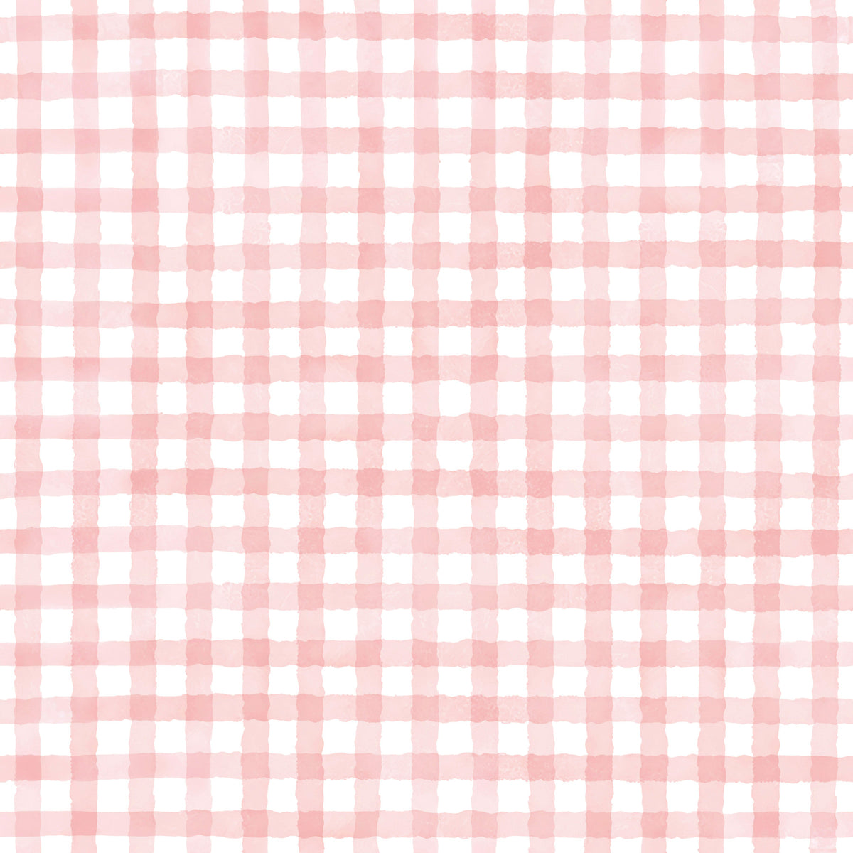 Ferme rustique rose rose aquarelle à carreaux in your room — zoomed