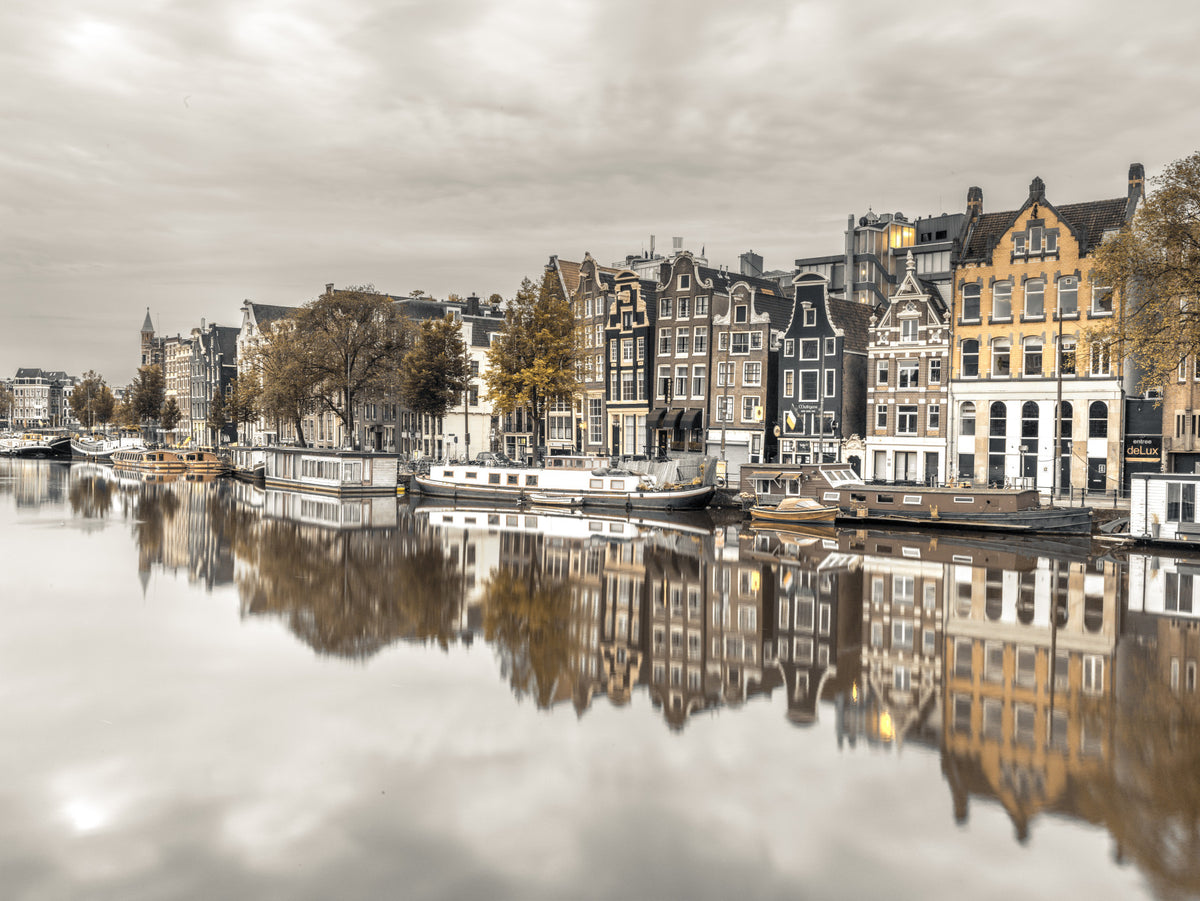 Amsterdam's Reflected Charm Wall Mural in your room — zoomed