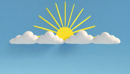 Sunny Skies and Cloud Dreams Wall Mural