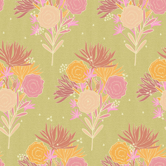 Vintage Flora Canvas Wallpaper⁠