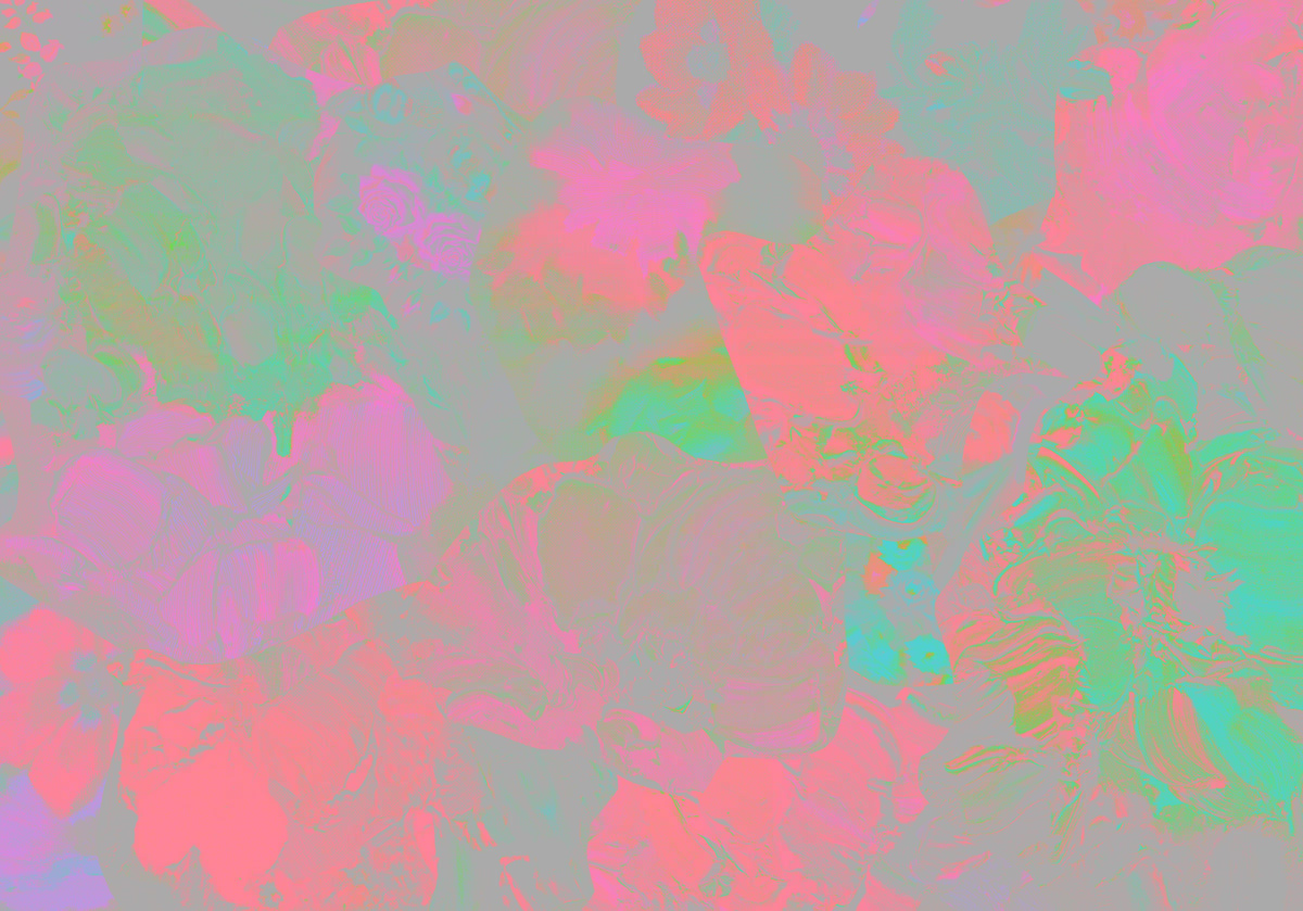 Fresque murale éphémère Bloom in your room — zoomed