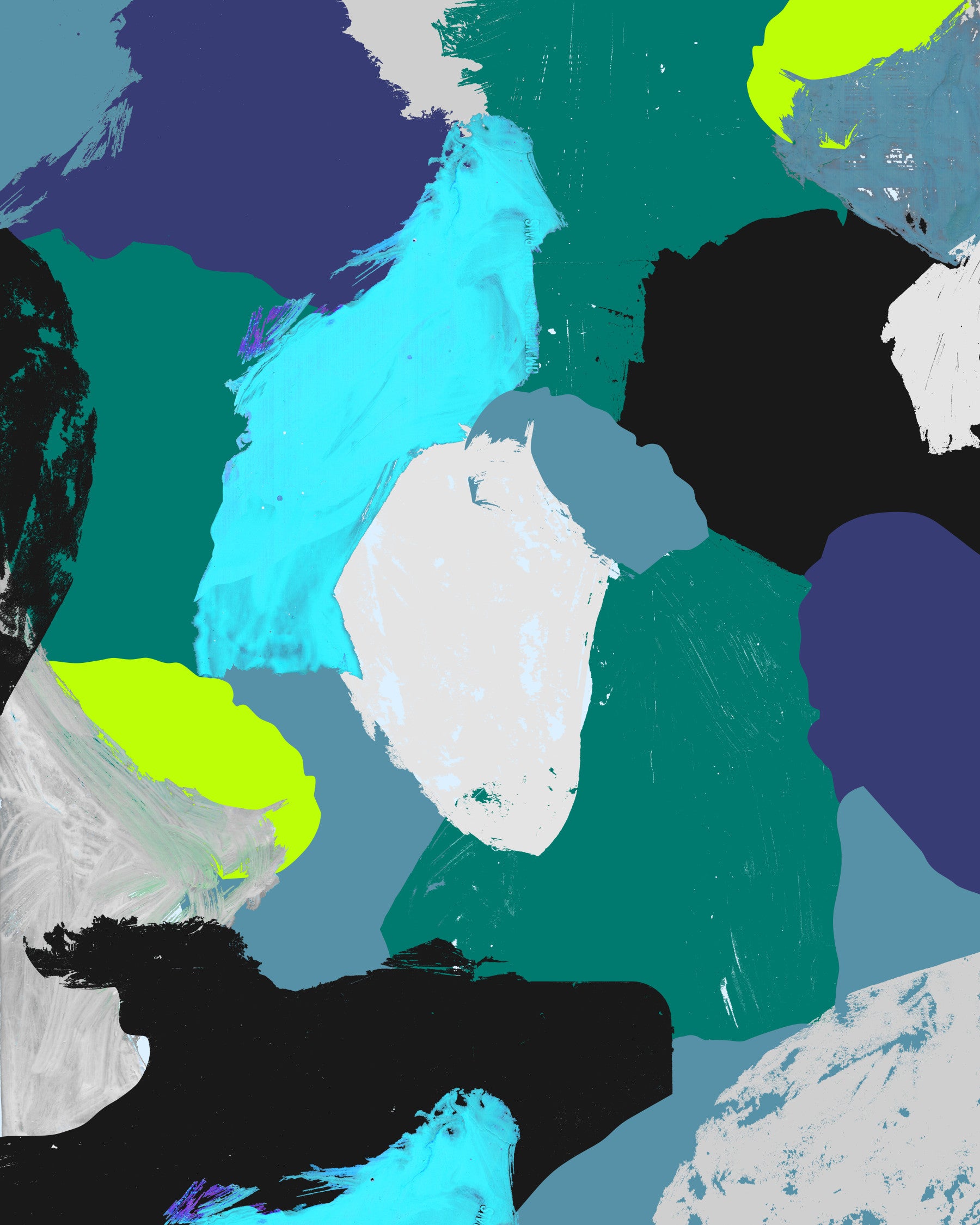 Murmure de mur d'abstraction au citron in your room — zoomed