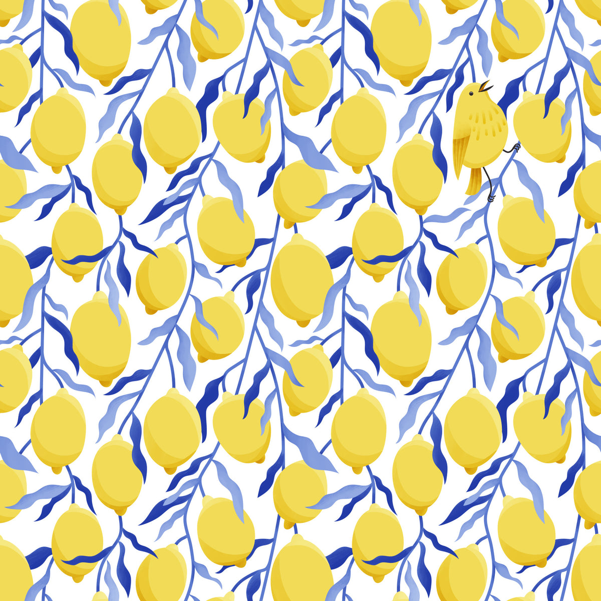 Bird jaune en citrons fond d'écran⁠ in your room — zoomed