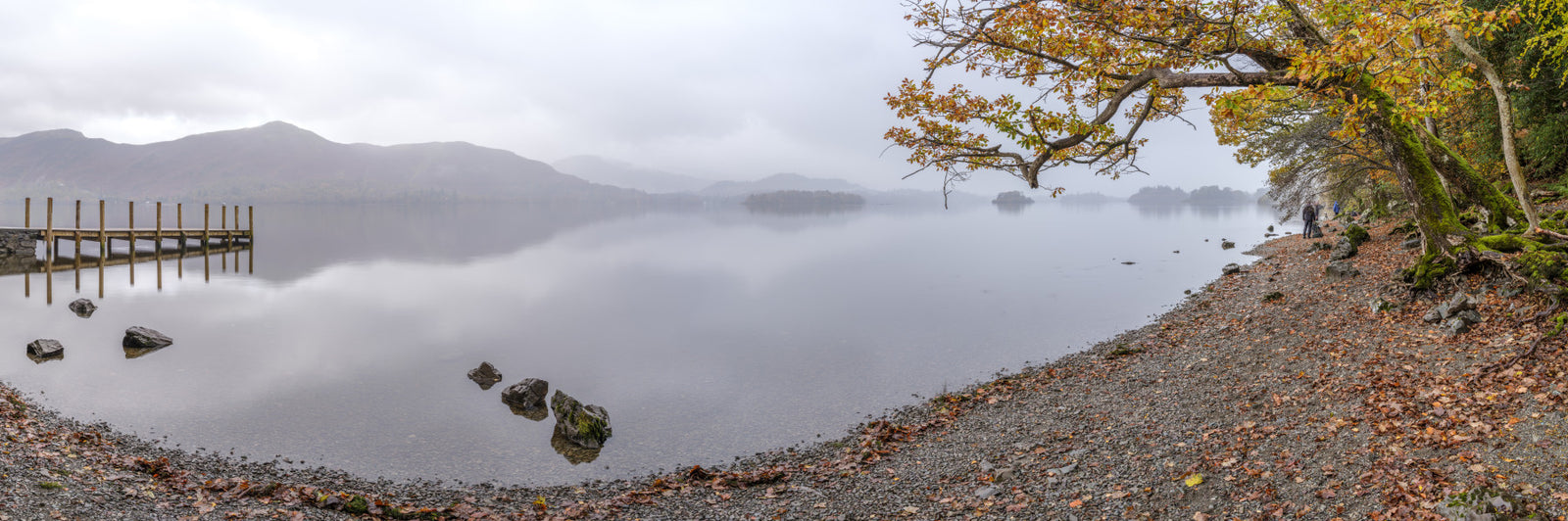 Murale del muro del lago Derwentwater