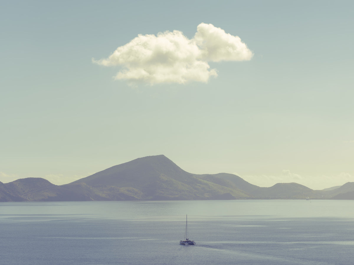 Misty Isle Wall Mural in your room — zoomed