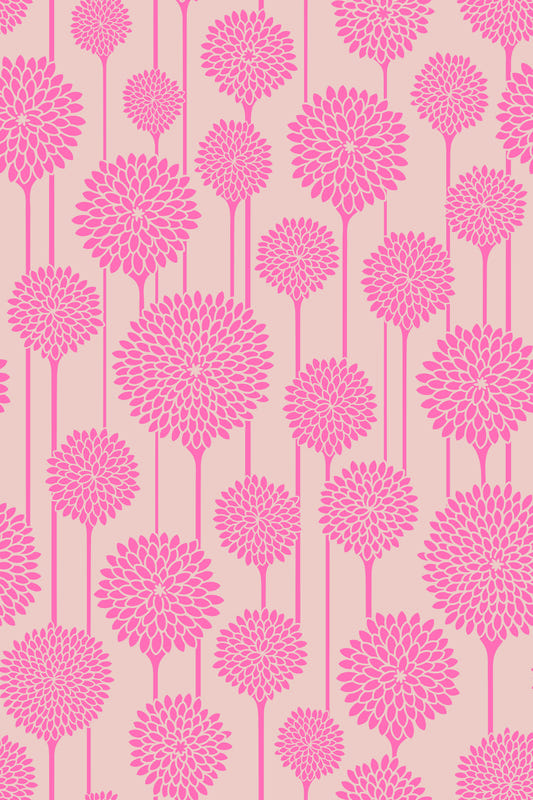 Jardin beautés vintage rétro scandi floral Stripe Stripe jolie papier peint blush rose⁠