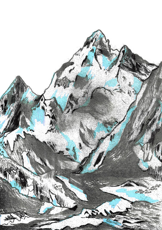 Murale murale glaciale altezze