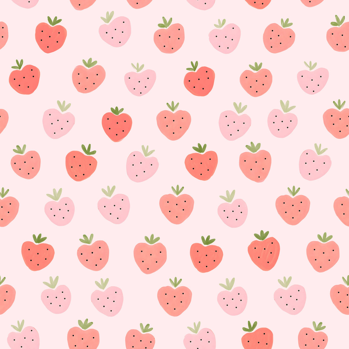Sfoglio di fragole kawaii rosa e rossa in your room