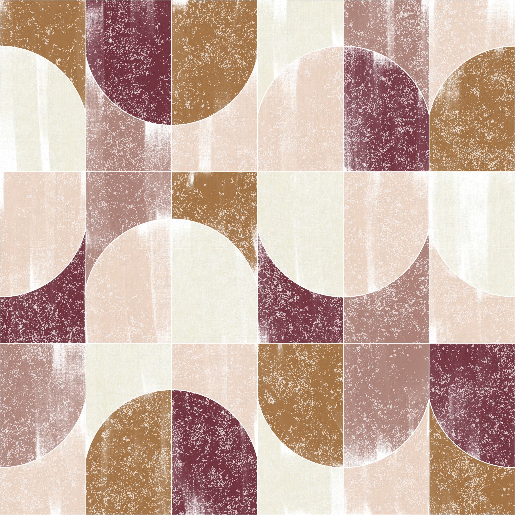 Sponge Painting Geo Tiles Fall Vibes Wallpaper⁠ in your room — zoomed
