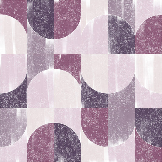 Peinture éponge Geo Tiles Purple Vibes Wallpaper⁠
