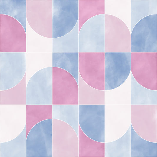 Couleur de géo carreaux lavés fond d'écran en coton⁠