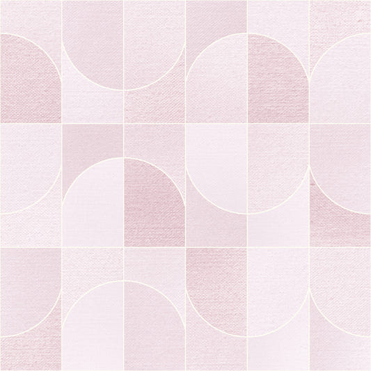 Canvas Geo Tiles Blush Tapete⁠