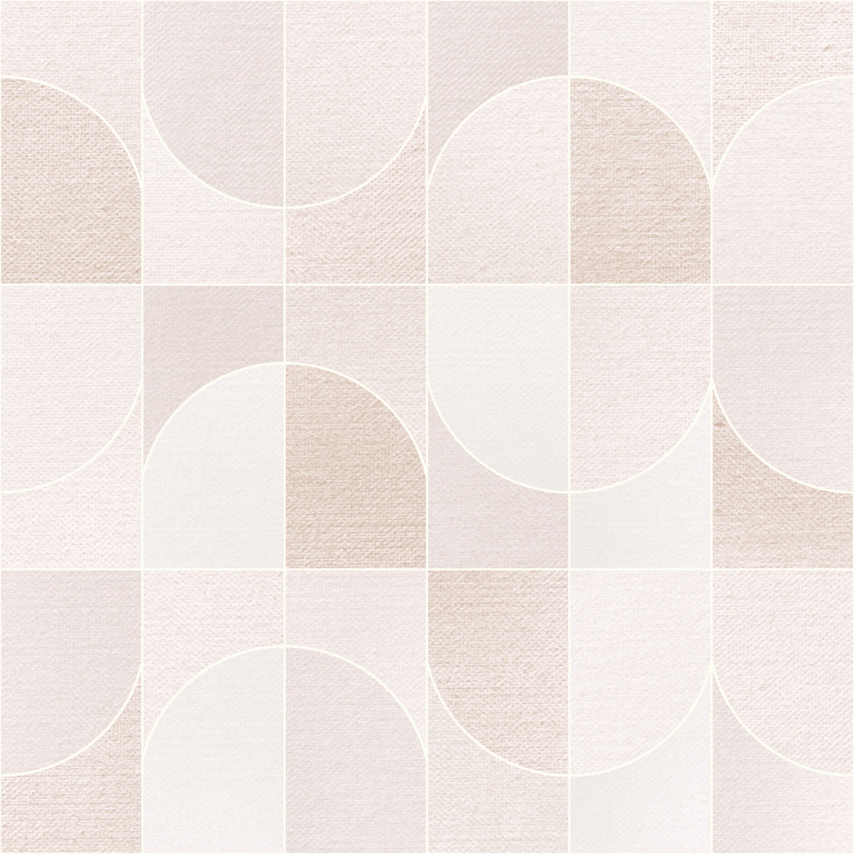 Leinwand Geo -Fliesen neutral Tapete⁠ in your room