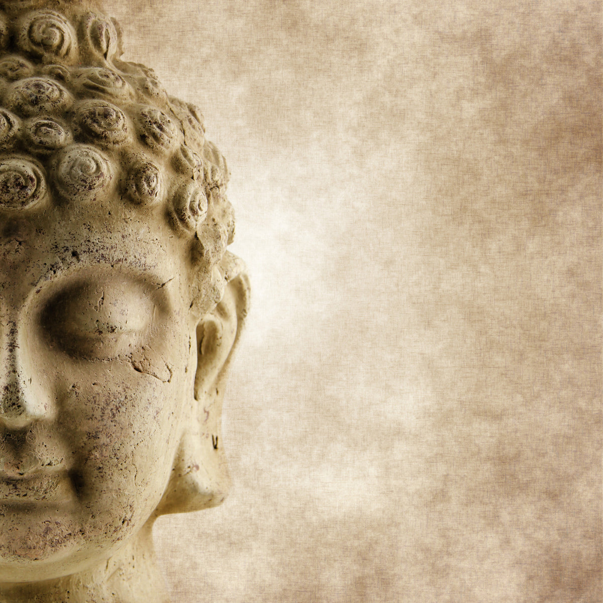 Buddha's Grace Wall Mural in your room — zoomed