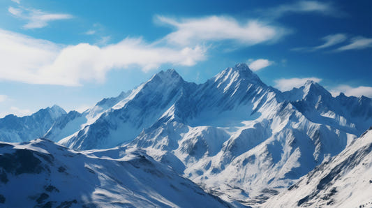 Alpine Majestäts Wandmalerei