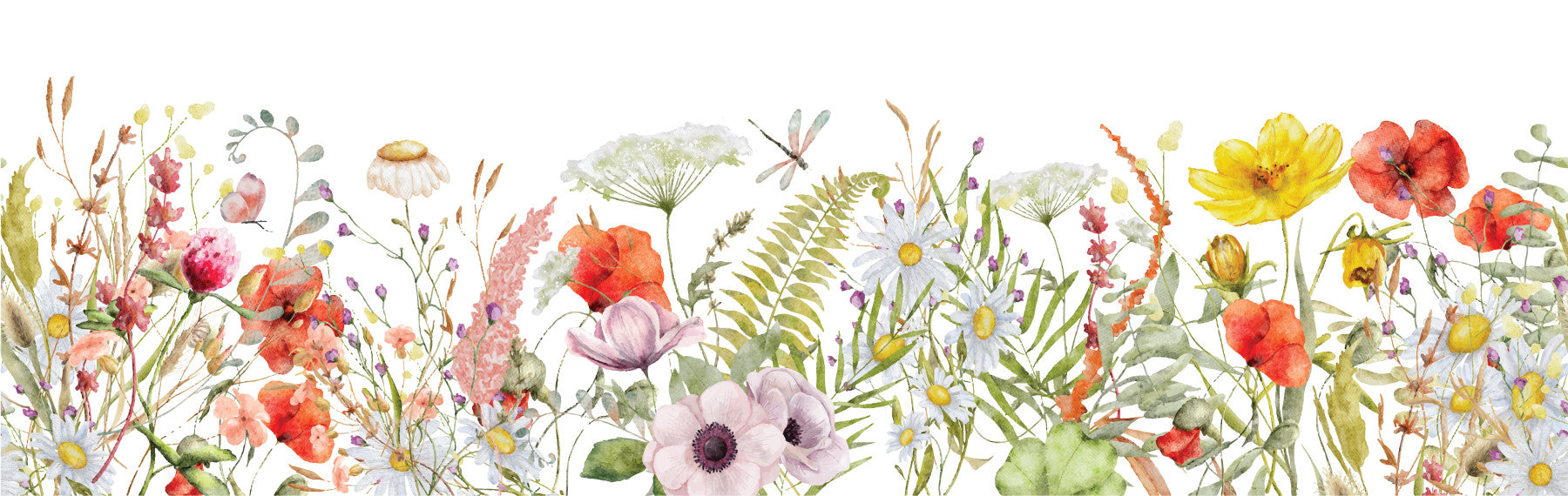 Monuri di fiori selvatici murale murale in your room — zoomed