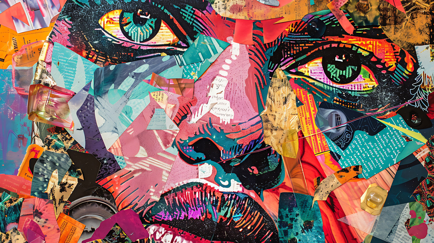 Caleidoscopio faccia muro murale in your room — zoomed