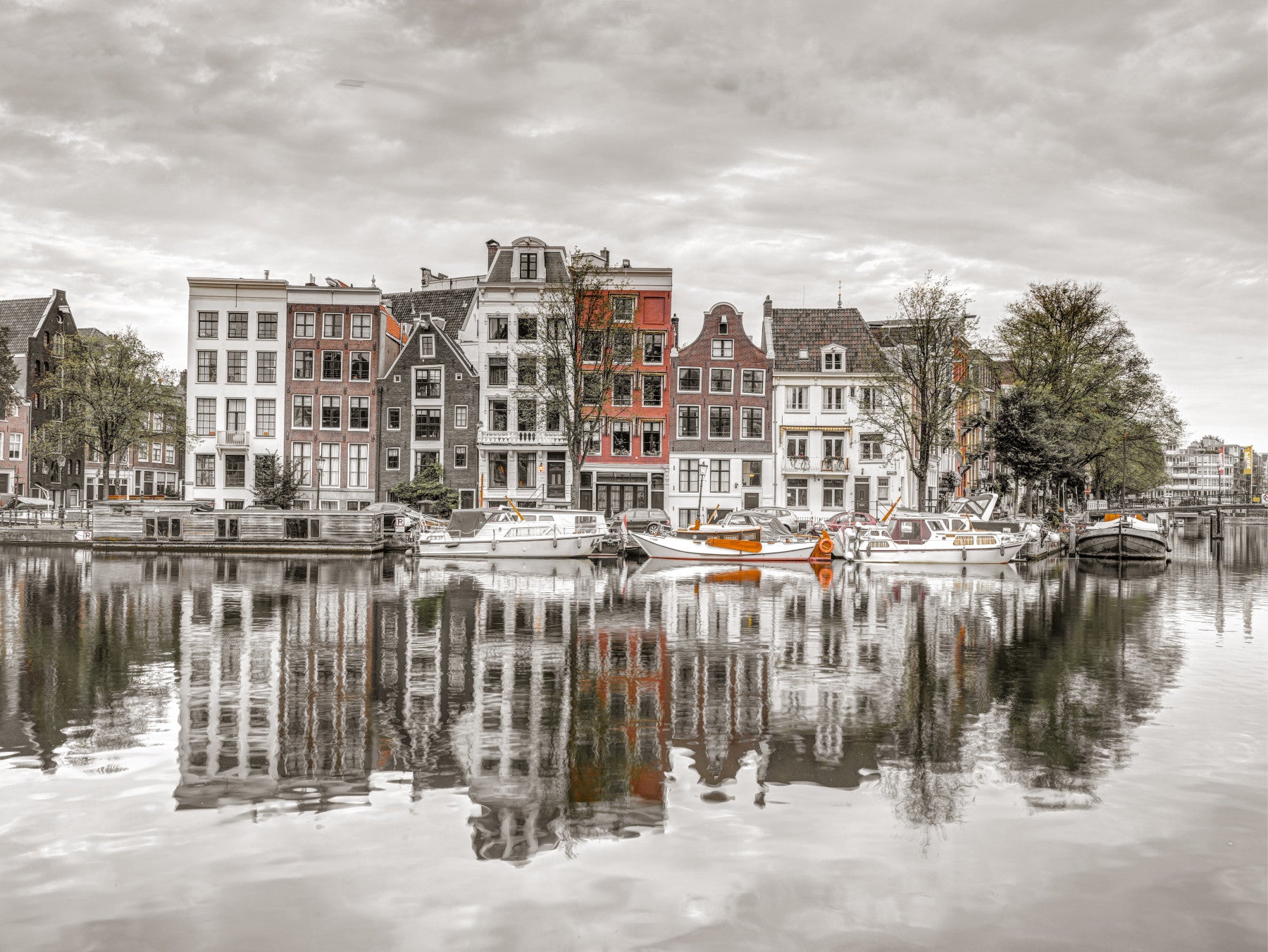 Amsterdam Townhouses Mur Mural