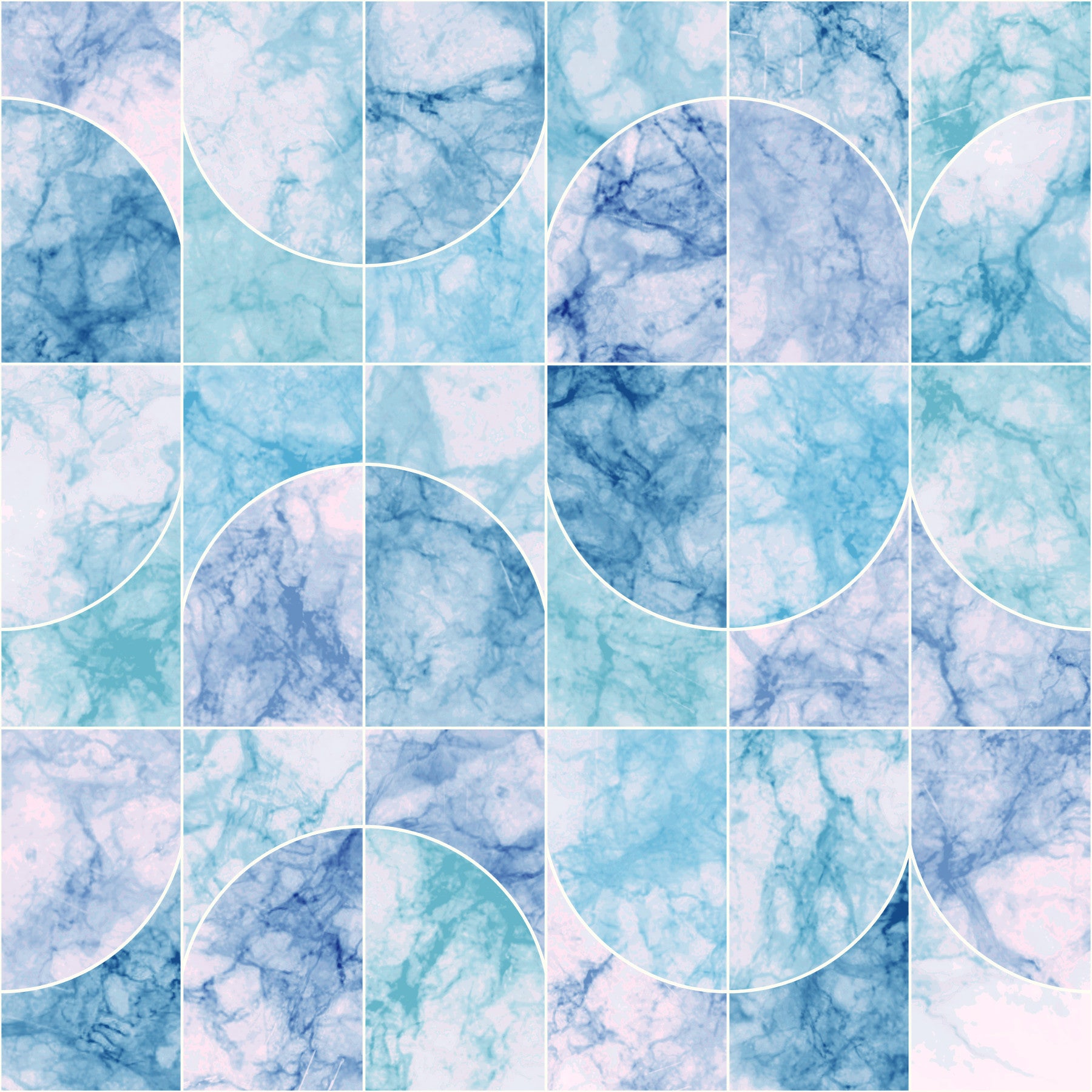 Wallpaper bluash di geo in marmo in your room — zoomed