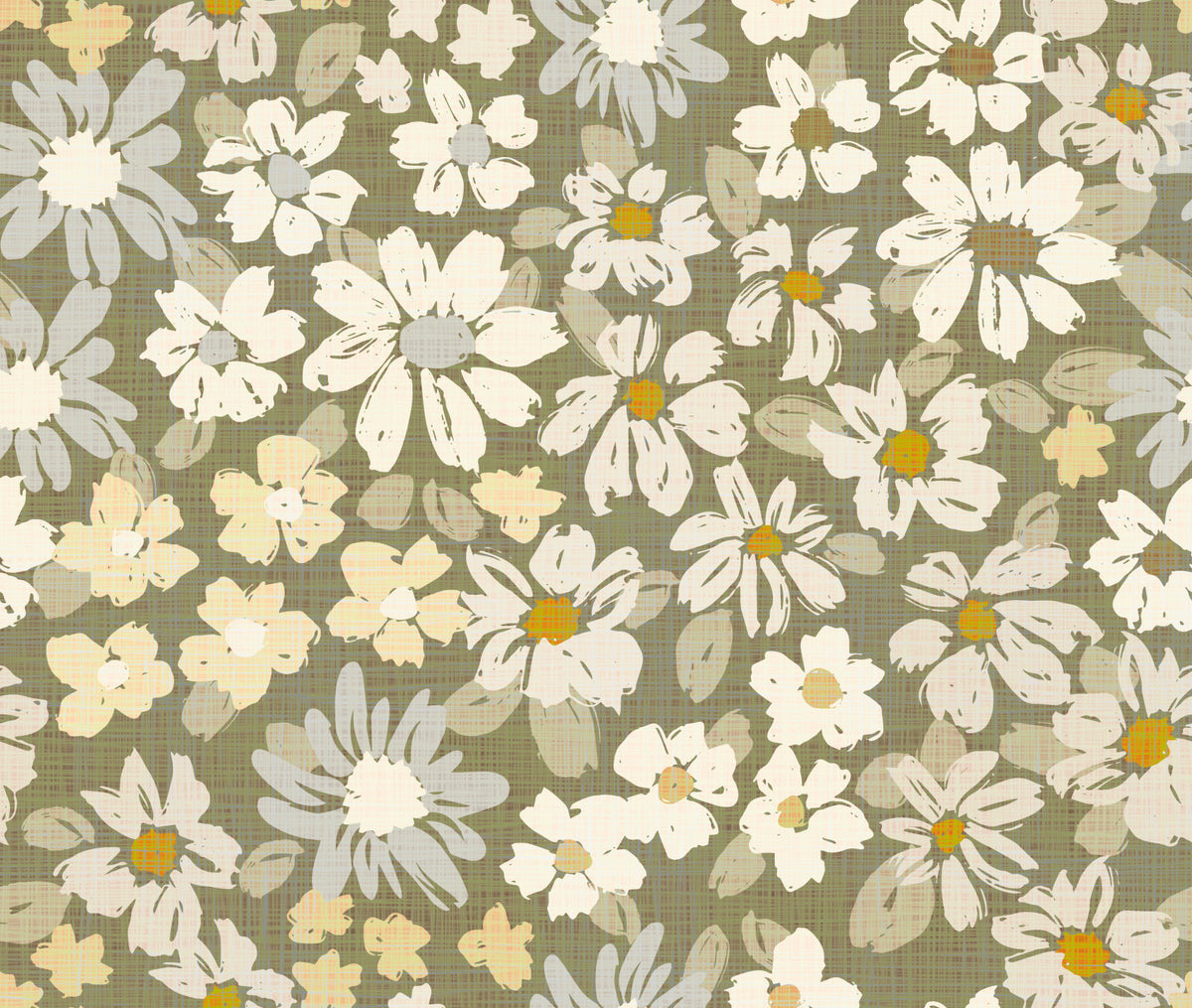 Malerhütte Chic Frühlingsblumen Wallpaper⁠