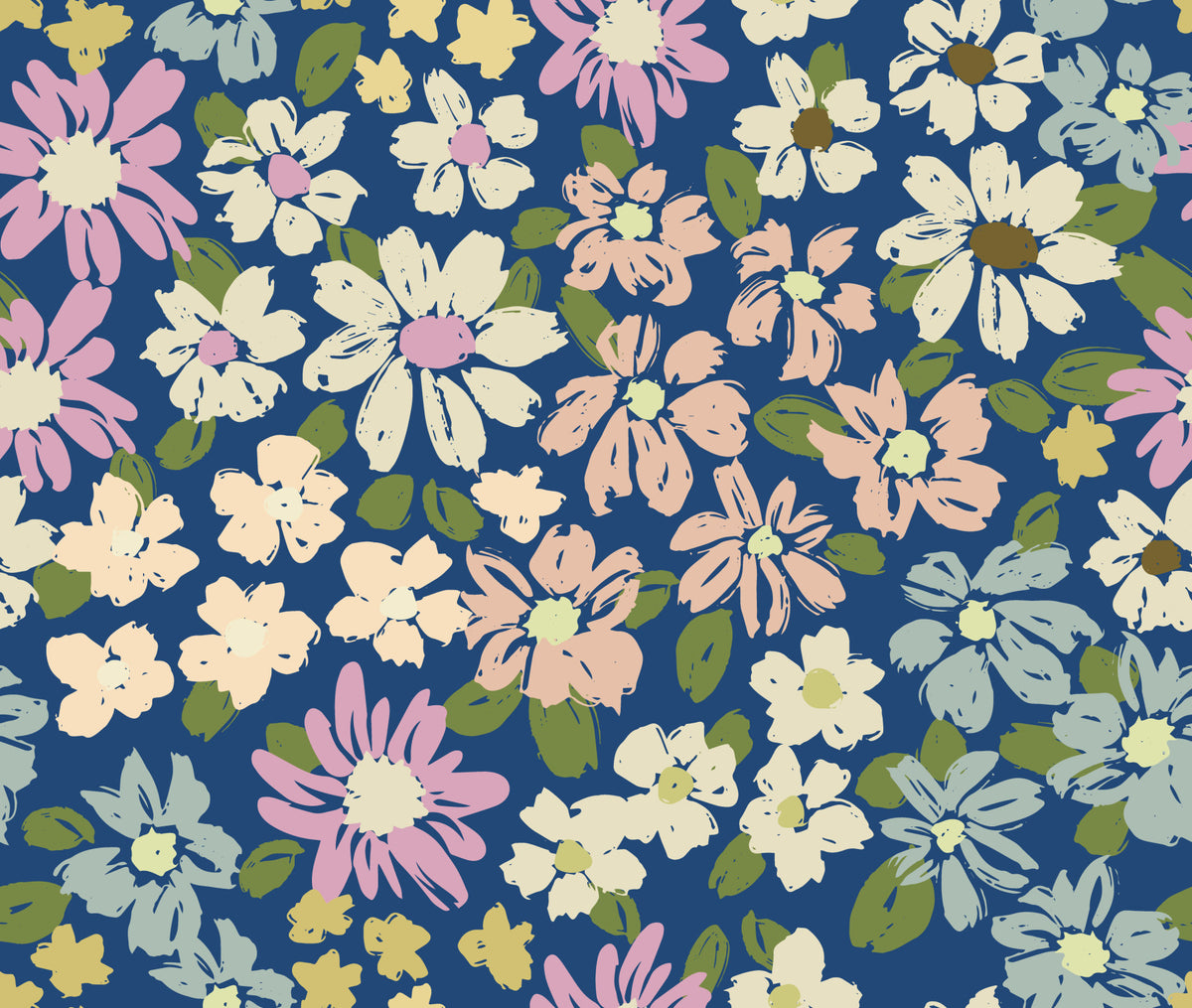 Malterly Cottage Chic Farmhouse Florals Tapeta⁠ in your room