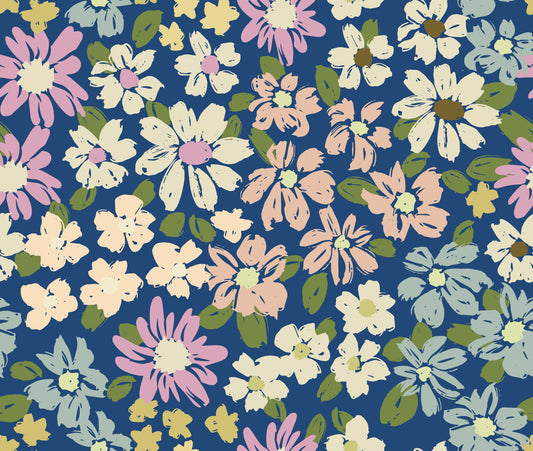Malerisches Haus Chic Farmhouse Blumen Wallpaper⁠