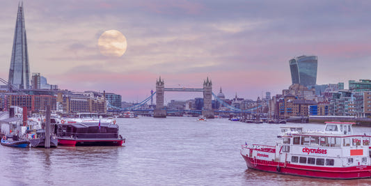 London Riverside Radiance Wall Mural