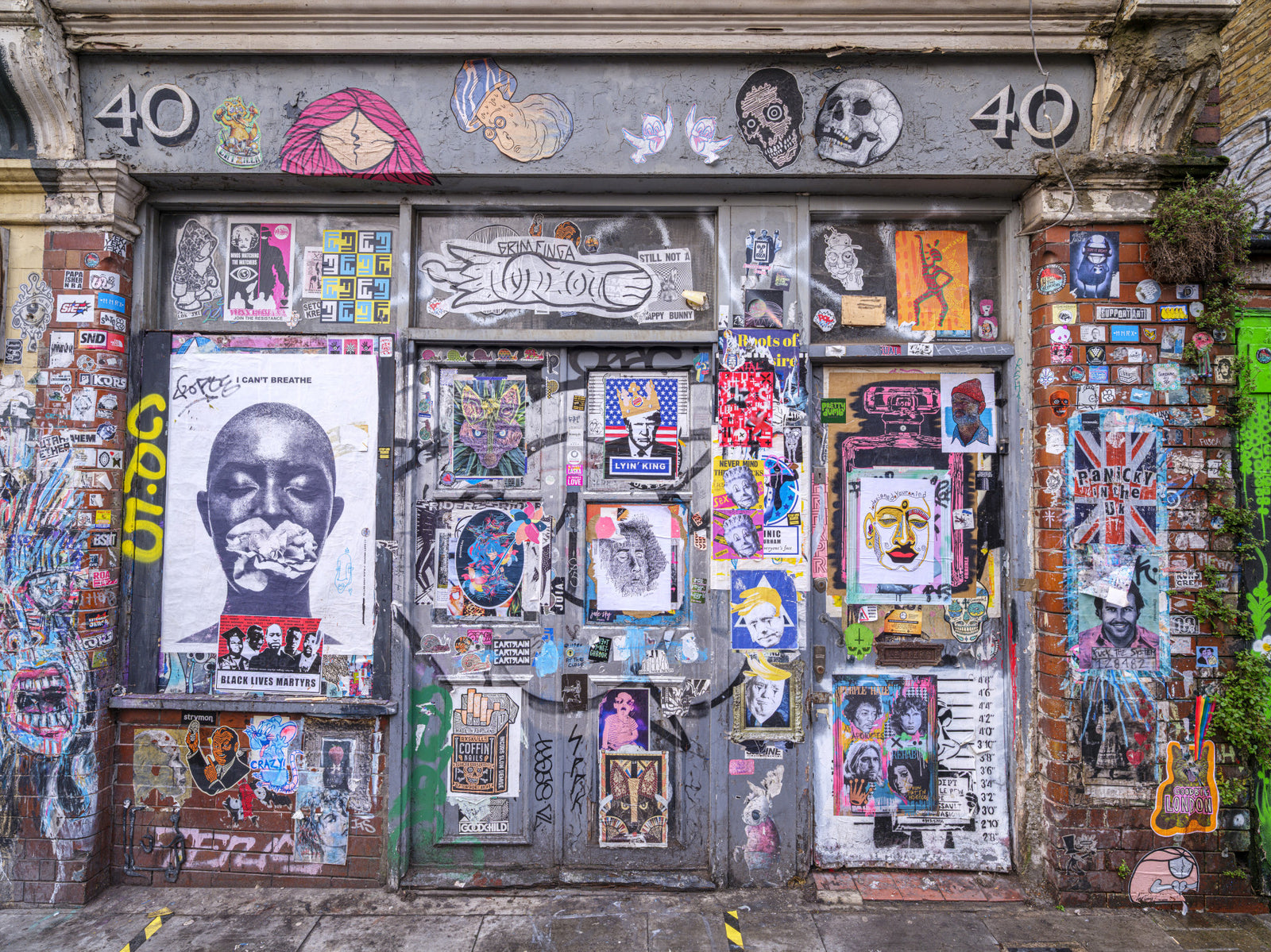 Graffiti Lane Wall -Wandgemälde