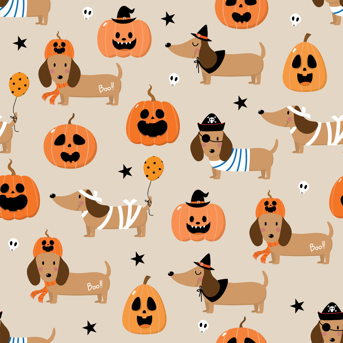 Halloween doggies tapet⁠ in your room