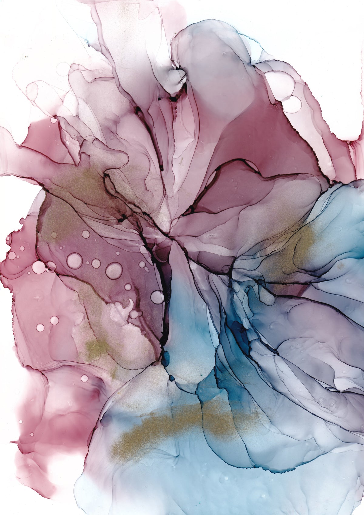 Fluid Dreamscape Wall Mural in your room — zoomed