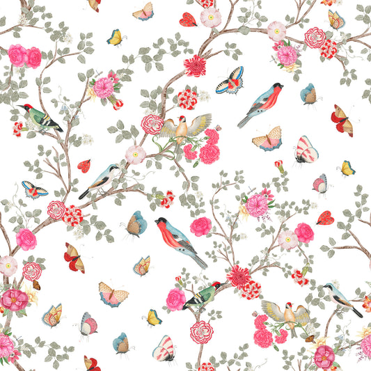 Affascinante sfondo per il giardino chinoiserie voliera