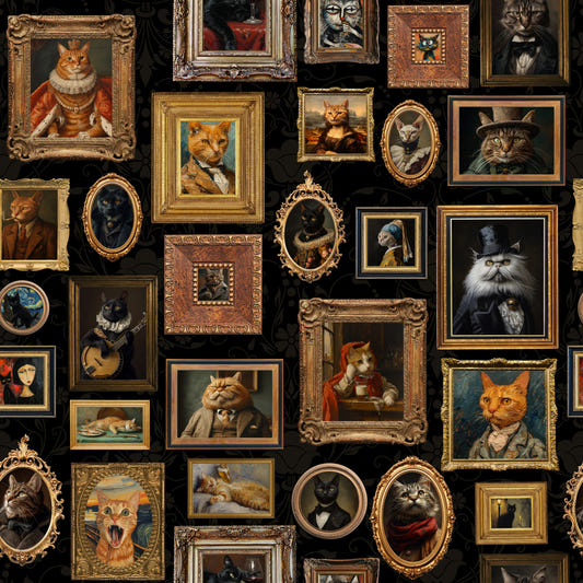 Purr-Traits Kälte Kunstgalerie Wallpaper⁠
