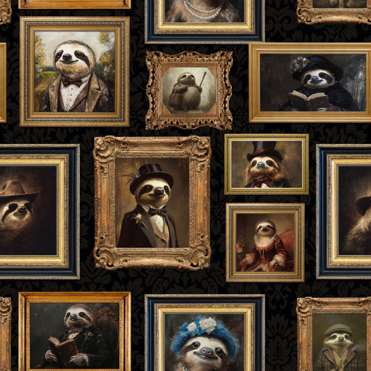 Sloth Society Portraits tapet⁠