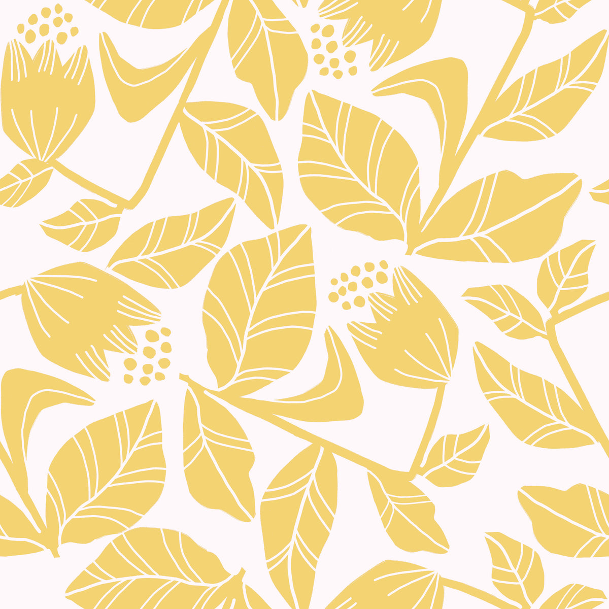 Golden Bloom Wallpaper⁠ in your room — zoomed