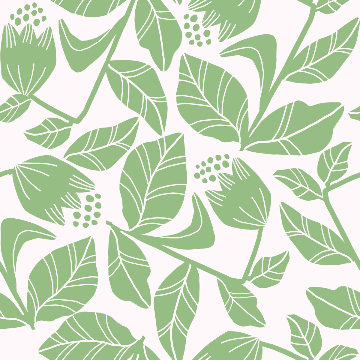Minze Blumenwallpaper⁠ in your room — zoomed