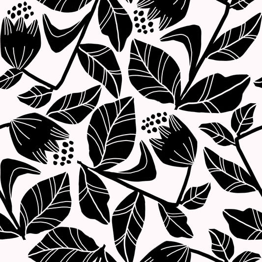 Fond d'écran floral à encre⁠