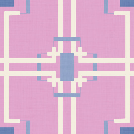Geometrische rosa Harmonie Wallpaper⁠