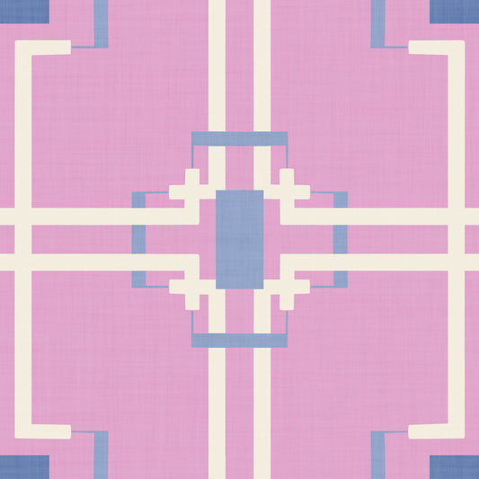 Geometrisk rosa harmoni tapet⁠