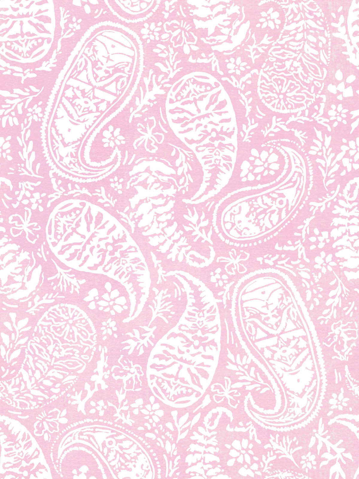 Pink Paisley Bloom Wallpaper⁠ in your room — zoomed