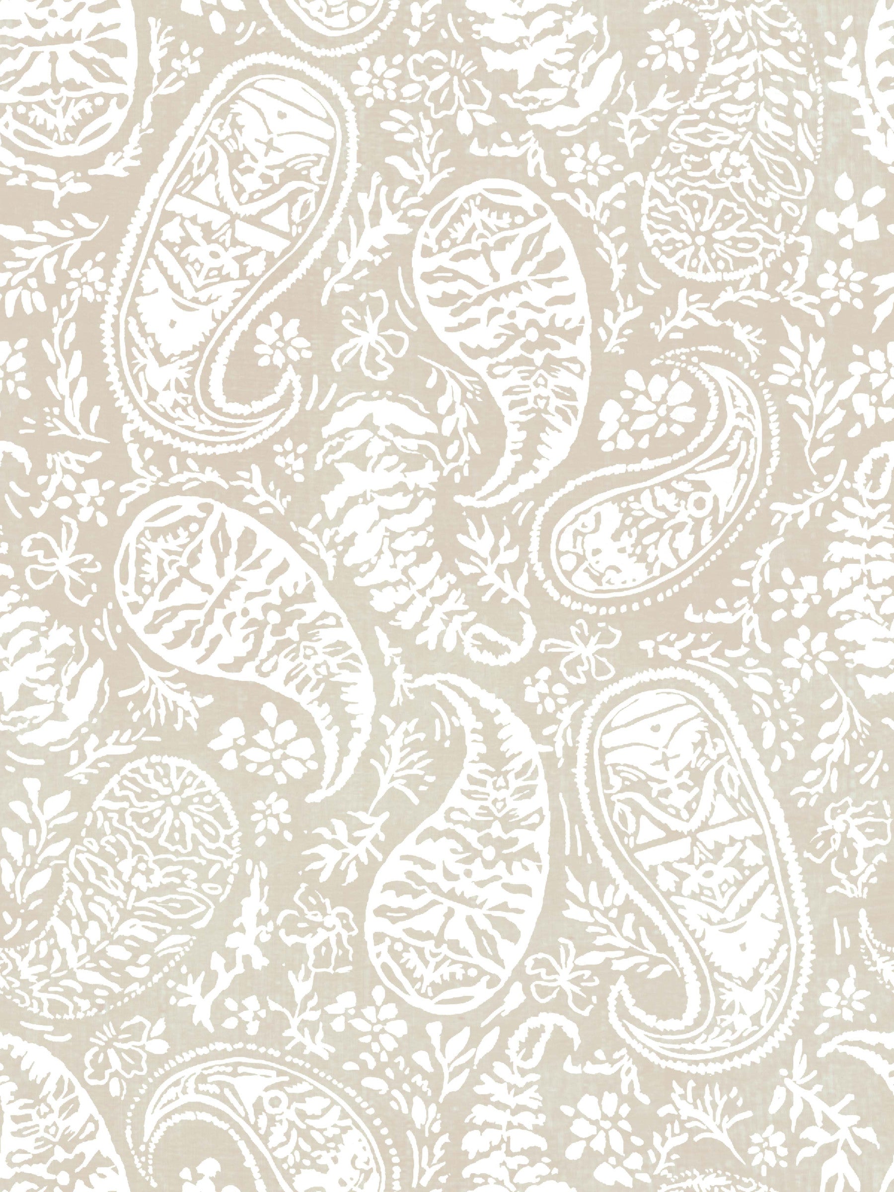 Timeless Neutral Paisley Elegance Wallpaper⁠