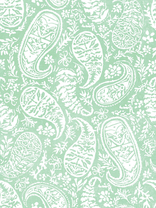 Minze Blumen Paisley Wallpaper⁠