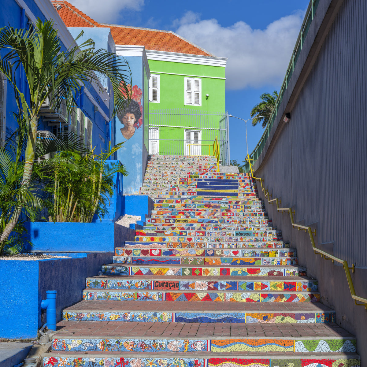 Passi mosaici Curaçao Charm Wall Mural in your room — zoomed