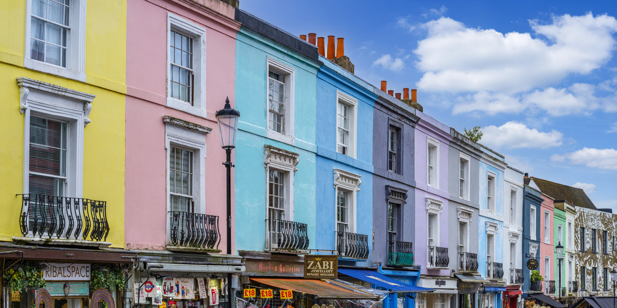 Notting Hill, London Wall Mural in your room — zoomed