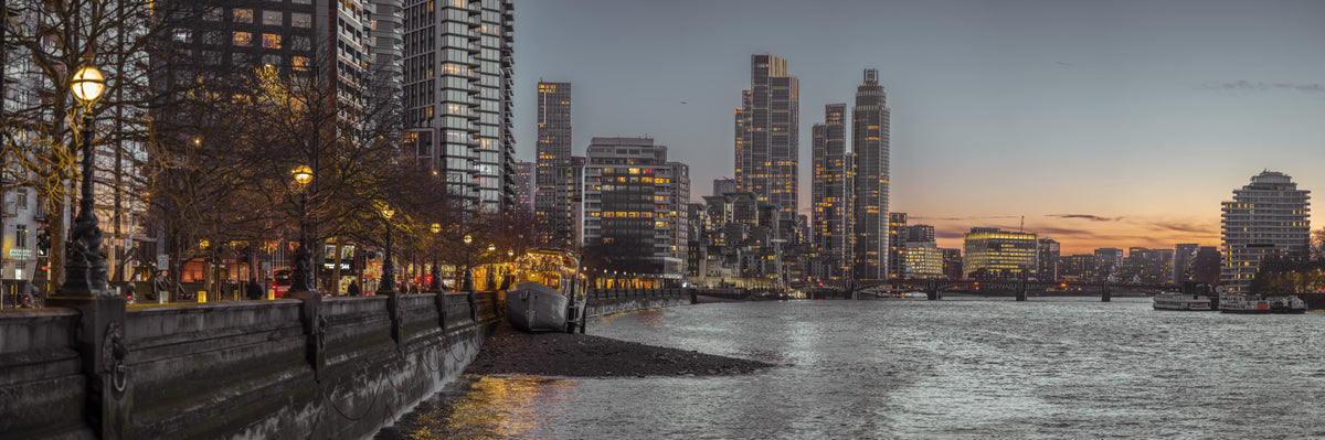 Murale murale de Skyline Twilight de Londres in your room