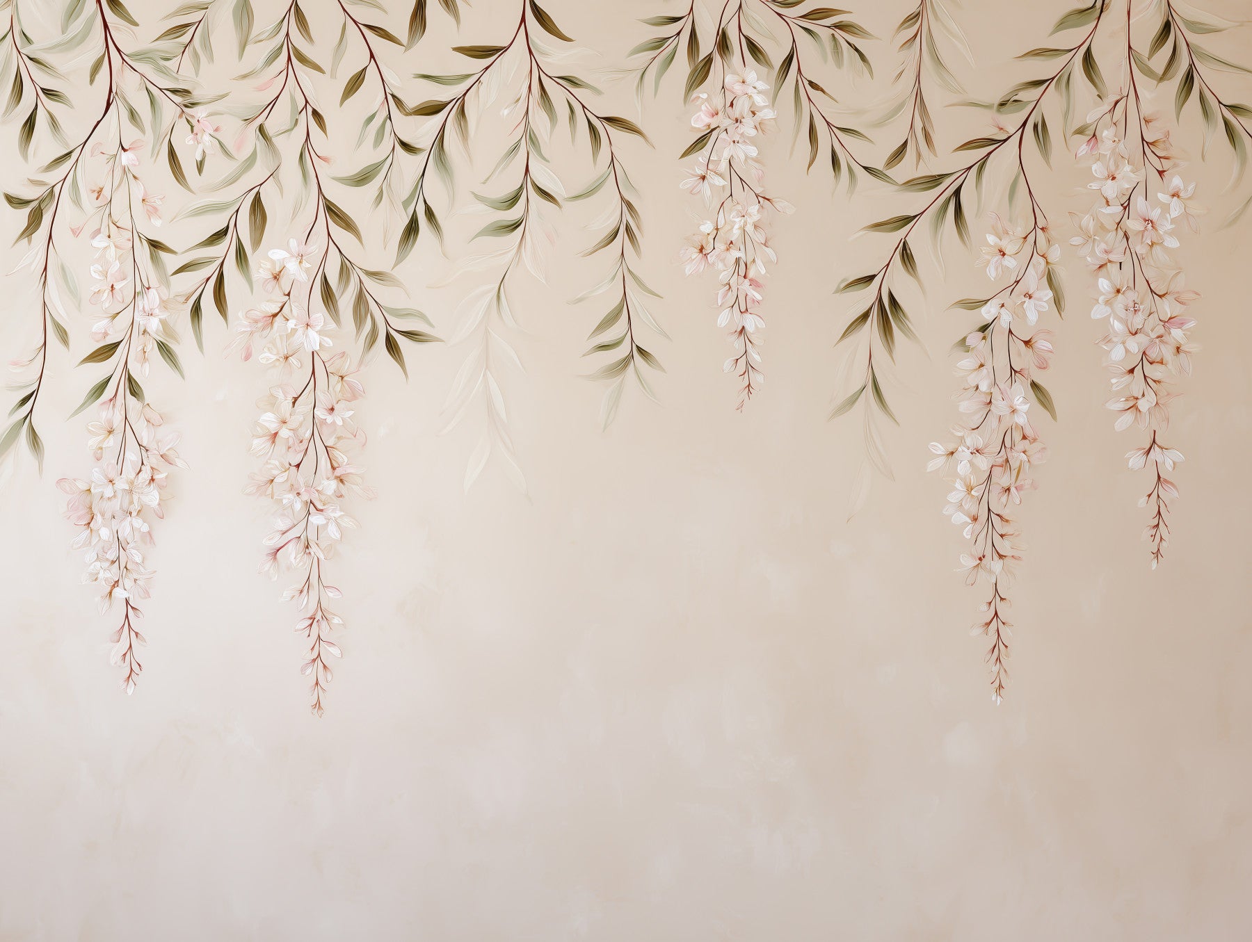Wisteria Whisper Wall Mural in your room — zoomed