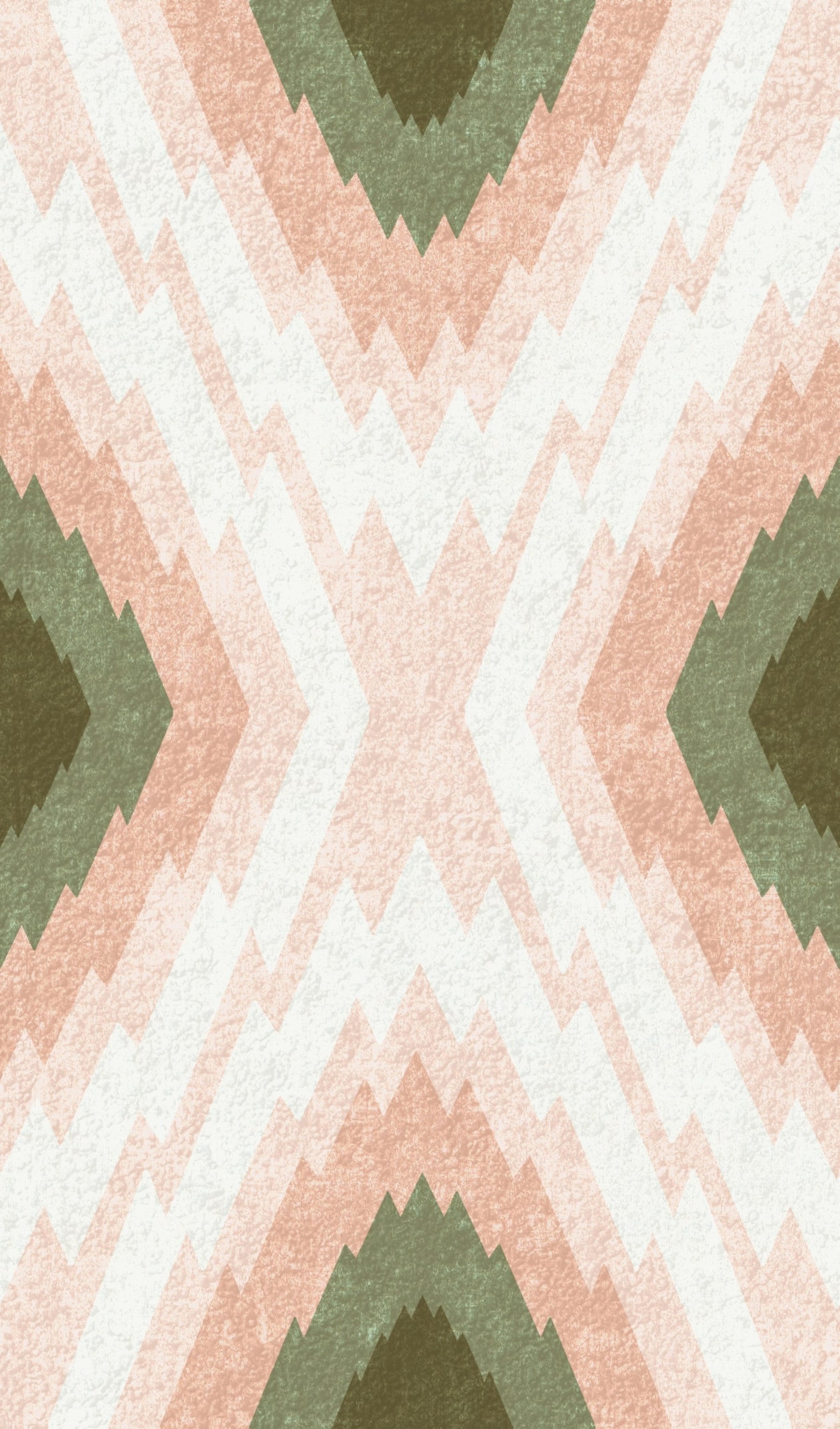 Flame Stich Pink and Green Wallpaper⁠ in your room — zoomed