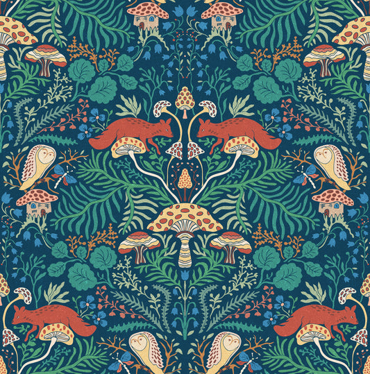 Woodland Mushrooms Wallpaper⁠