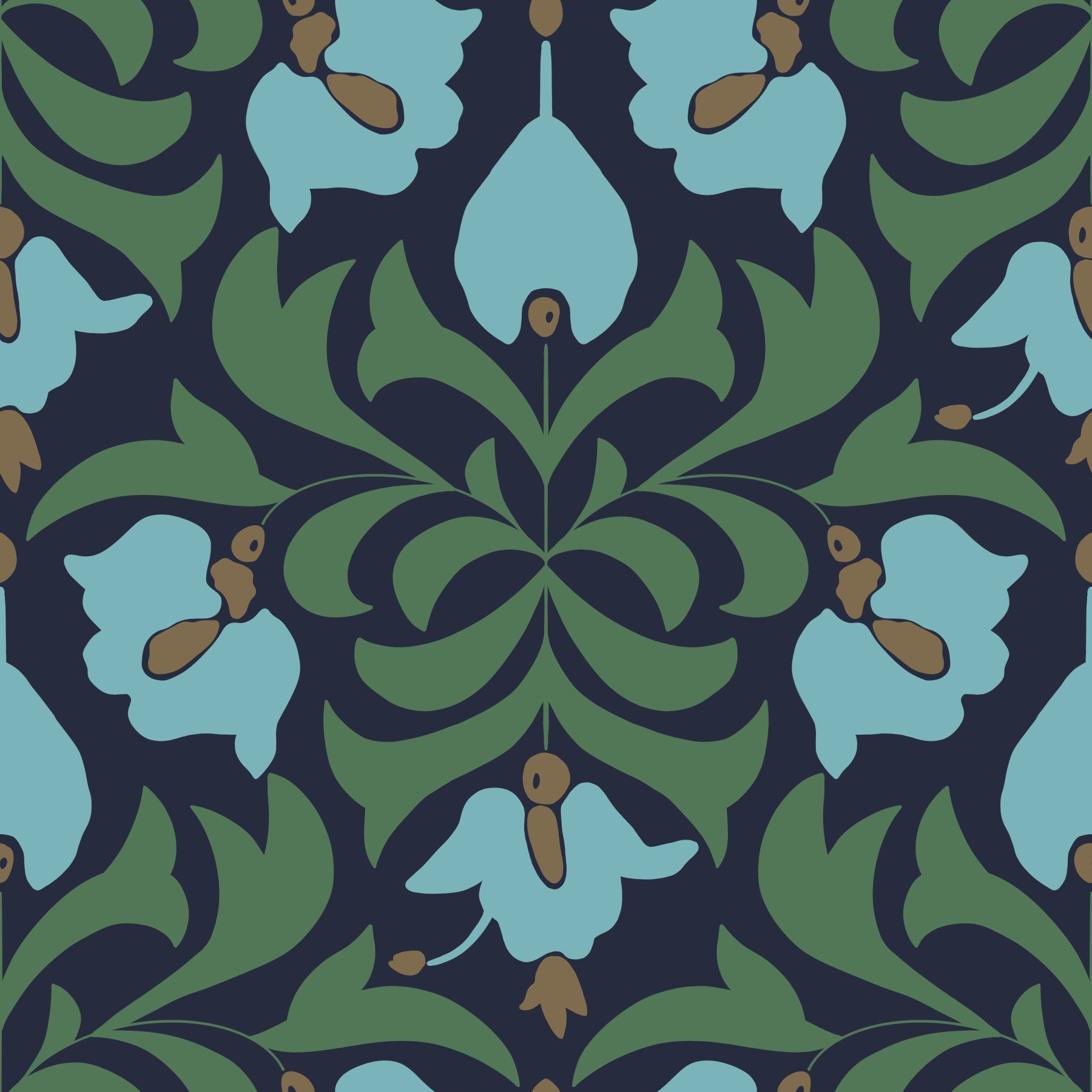 Orbisca - Mitternacht Bloom Wallpaper⁠
