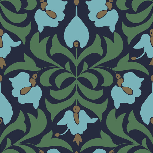 Orbisca - Mitternacht Bloom Wallpaper⁠