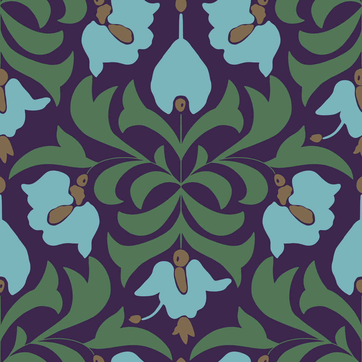 Orbisca - Art Nouveau Flora Wallpaper⁠ in your room